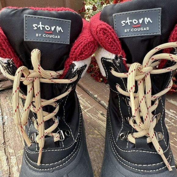 Storm by Cougar Women's Creek Winter Boots Lace Up Booties Black Size 7 M - Picture 4 of 11